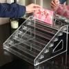 Nail Polish Organizer 5/7 Tier Acrylic Display Stand with Fences, Perfume Organizer, Removable Bracket for Home Makeup Multifunctional Clear