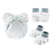 Newborn Baby Bow Hat Baby Anti Scratch Gloves Foot Covers Cotton Baita Cartoon Rabbit Ear Covers