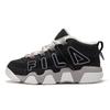 Buster Mid Top Retro Basketball Shoes Women Sneaker Black White T12W443221FBS