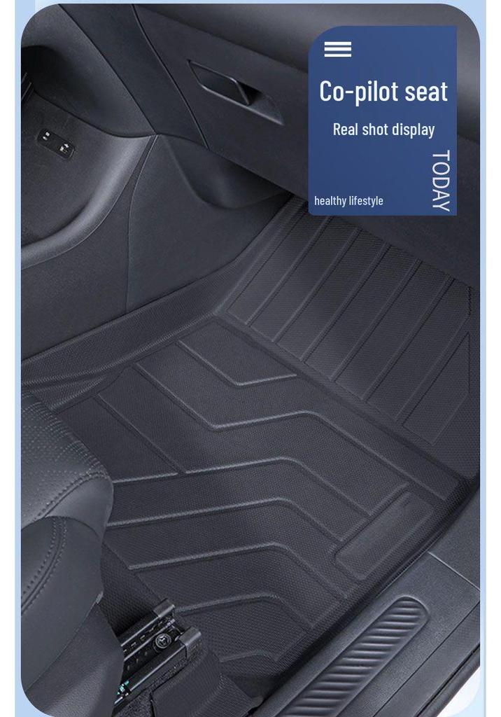 Cadillac CT5 TPE Floor Mats Set: Full Coverage Foot & Trunk Mats
