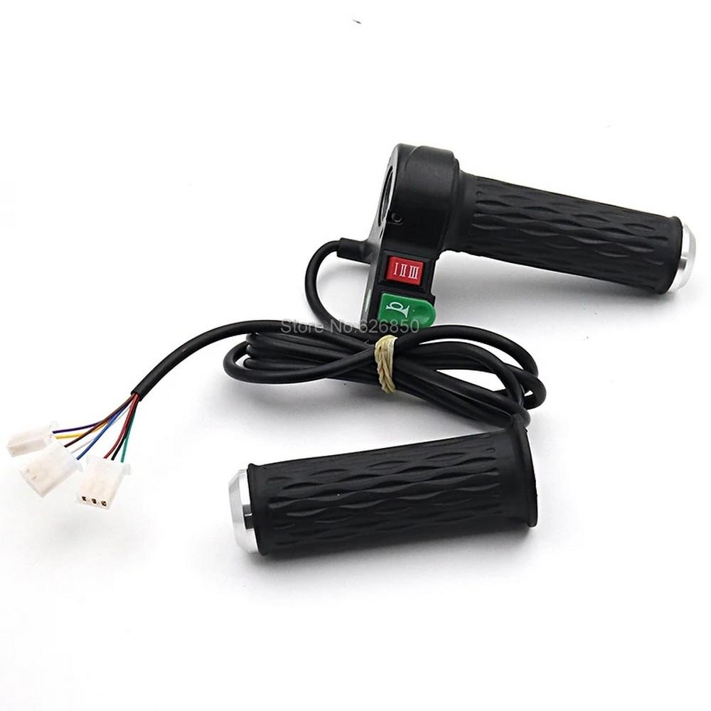 12V-72V Handlebar Grips Three Speed Horn Universal Turn Handle Throttle Accelerator For Citycoco Electric Scooter Motorcycle