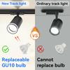 GU10 Track Light Set No Bulb Led Spotlight 110-265V Track Lighting Lamp Clothing Store Shop Kitchen Home Decor Indoor Lighting Fixture