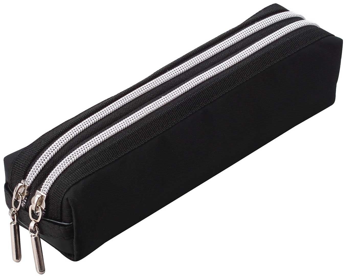 Raymay Fujii Pen Double Black FY276B Case, Zipper,