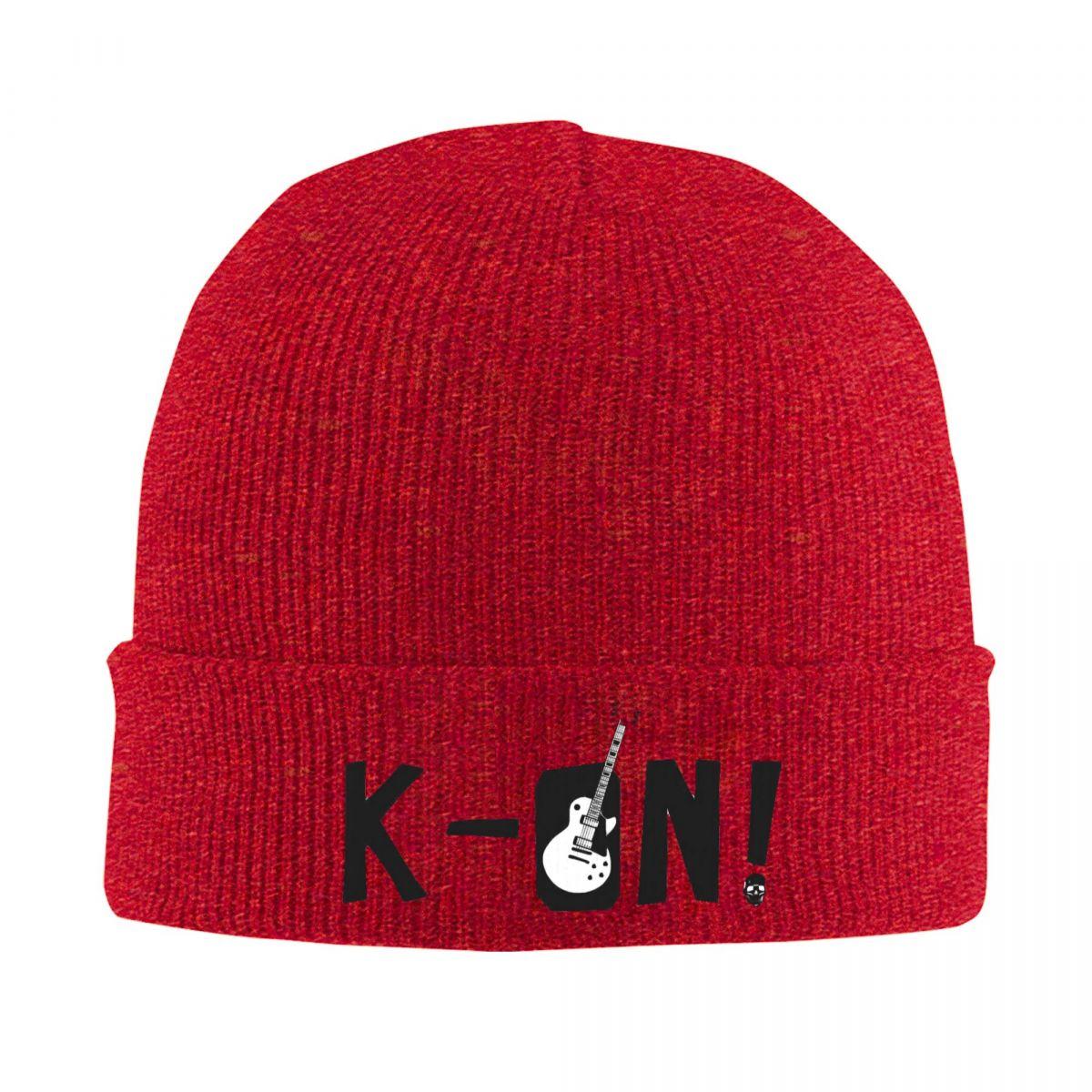 

K on Logo Warm Knitted Cap Fashion Bonnet Hat Autumn Winter Outdoor Beanies Hats for Men Women Adult One Size