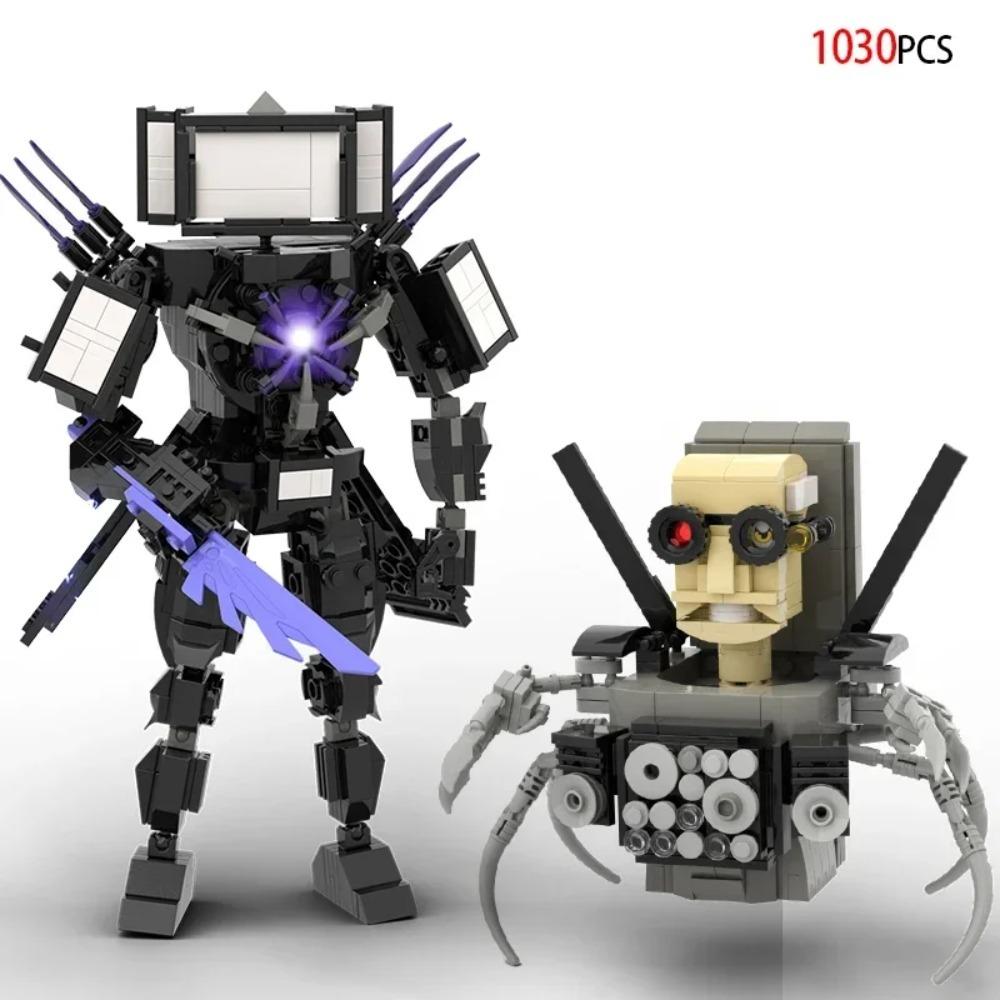 Moc Skibidi Toilet Action Figures Modello da costruzione Blocchi Camerman Titan Speakerman Surveillance Man TVMan Ragazzi Giocattoli per bambini Regali