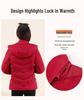 Mom's 2025 Winter Short Cotton Jacket: Women's Middle-Aged & Elderly Embroidered Thickened Fashion Coat