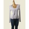 Foreign Trade Original Order Sunken Stripe Long Sleeves Knit Two-Piece Suit Casual Elegant Outer Wear Cardigan