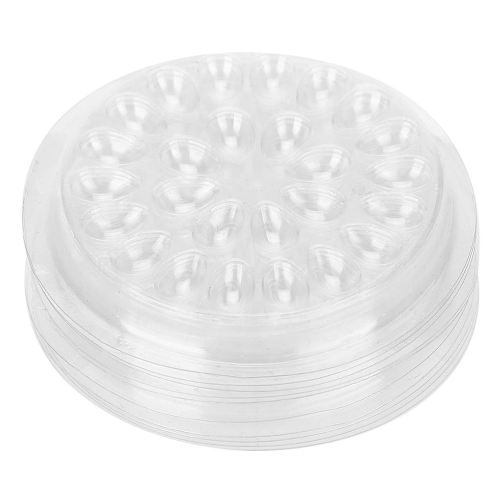 50 stücke Einweg Wimpern Kleber Halter Transparent Kunststoff Wimpern Verlängerung Kleber Stand Pad