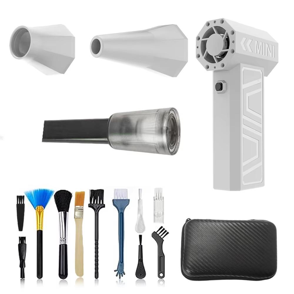 Compressed Air Duster 10000mAh 180000RPM Electric Air Duster with Display Screen Light 4 Gear Adjustable Cordless Turbo Blower