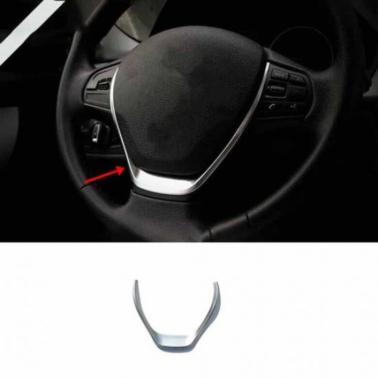 13- For BMW 3 4 Series GT Matte Silver Sheet Panel Cover Trim Steering Wheel