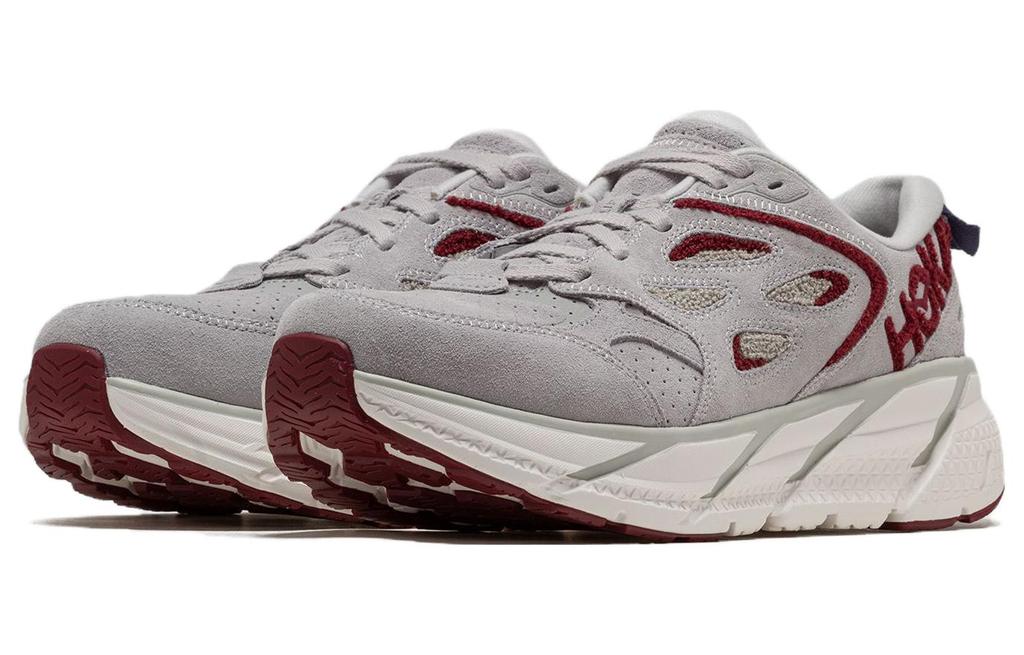 HOKA ONE ONE Clifton L Embroidery 'Lunar Rock Cabernet' 1126854-LRCB