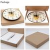 10-inch Wall Clock 2D Basketball Soccer Quartz Clock Bedroom Living Room Decor Sports Silent Clock