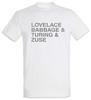 T-shirt Lovelace & Babbage & Turing & Zuse Les Aventures Palpitantes de Fun
