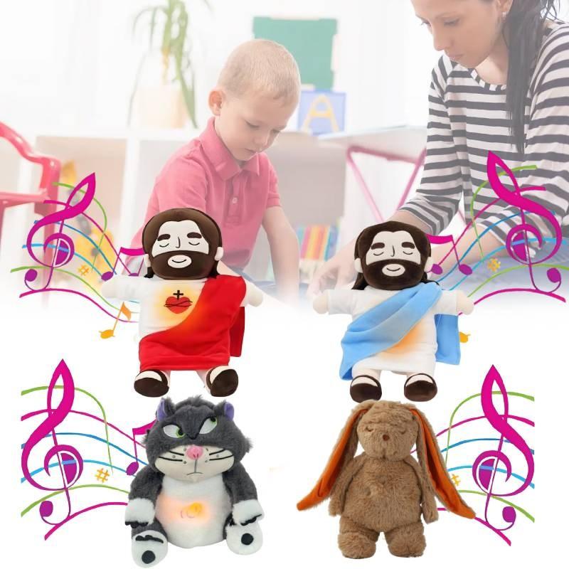 Lucifer Battery Jesus Powered Plush Toy Creatures Breathing Effect Kids Doll