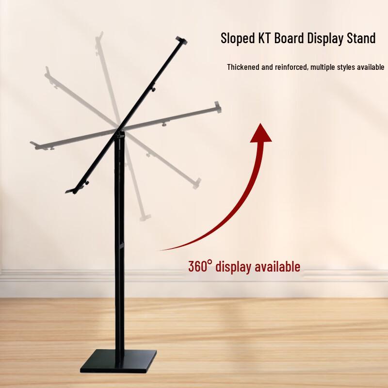 Nairdu Luxury Weighted Black Slanted Vertical Display Stand