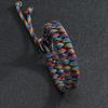 New Fashion 7 Colors Men Paracord Bracelet For Men Handmade Braided Wrap Braslet Outdoor Rescue Survival Braclet Adjustable