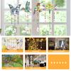 4Pcs Diamond Painting Wind Chime Keychain Hummingbird Dragonfly Butterfly Rhinestone Suncatcher Art Pendant Garden Hanging Decor