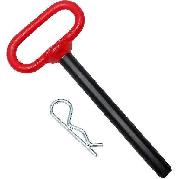 2Pcs Lawn Mower Trailer Hitch Pin 3/8 X 4 Inch Trailer Gate Pin, Heavy Duty Towing Hitch Pin With Rubber Coated, Garden Tractor Trailer Hitch Pin For