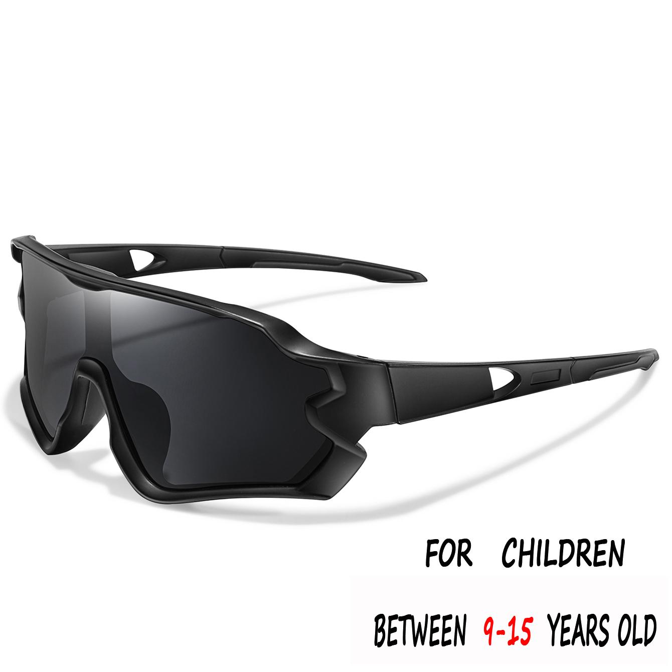 

9-15 Years Old Kids Sunglasses Youth Outdoor Sports Cycling Riding UV400 Camping Goggles Bike Fishing Eyewear