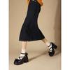 Mary Jane shoes women's autumn new thick heel lolita high heels bow small leather shoes platform heightening single shoes