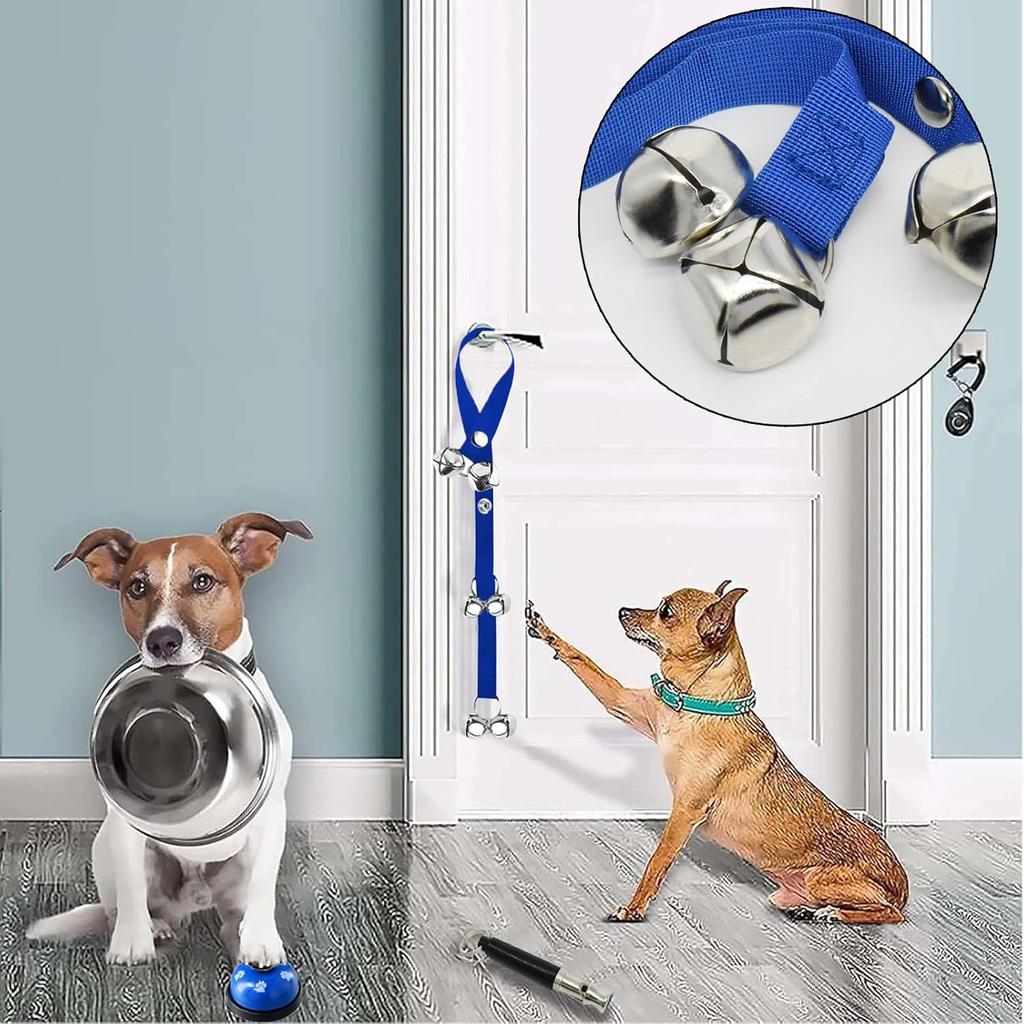 GKYZBB 3 Pack Dog Doorbells, Pet Training Bells for Go Outside Potty Training and Communication Device Large Loud Dog Bell Cat Puppy Interactive Toys
