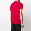 Moncler SS21 Solid Color Logo Striped Short Sleeve Polo Shirt Men Polo Shirts Red 8A7030084556455