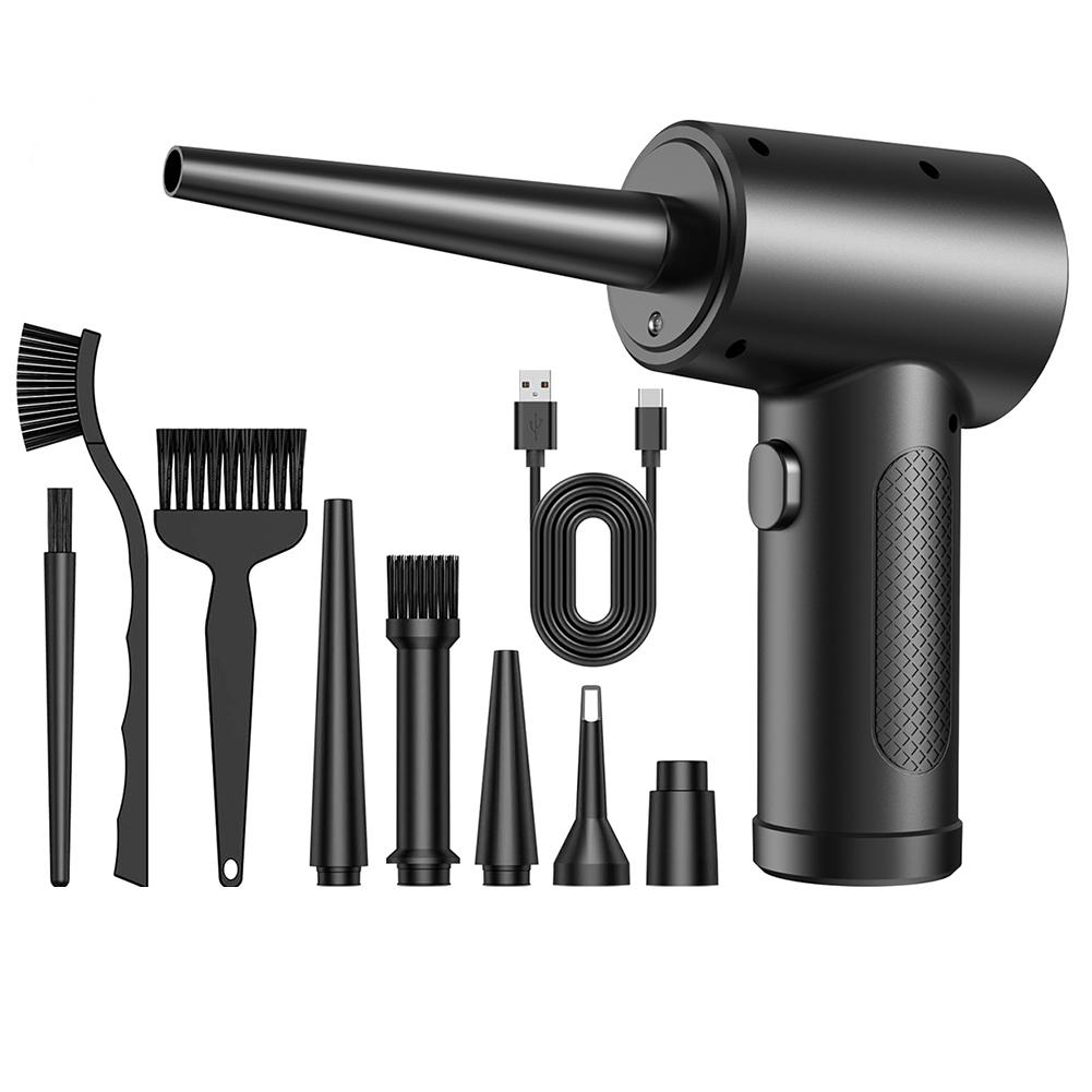 

51000 об/мин сжатый воздуходув с легким электрическим воздуходувом перезаряжаемый беспроводной сжатый воздуходув для клавиатуры компьютеров чёрный