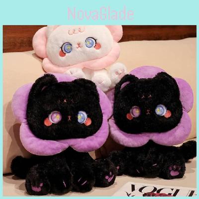 Cat Beauty Plush Toy Cute Cartoon Black And White Cat Perfect Gift For Girls