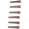 Guitar Bridge Pins,6PCS Guitar Bridge Pin Copper Acoustic Guitar Bridge Pins Peg Replacement for Repairing (Antique Bronze)