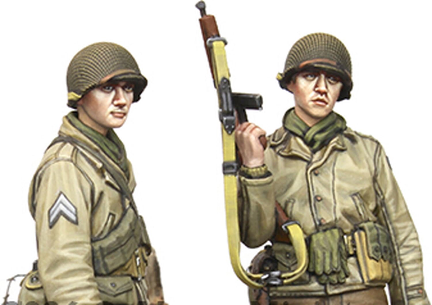 Alpine Miniatures WWII US Army 29th Infantry Division Infantry Set Resin Kit AM35335 1/35 (2 figures)
