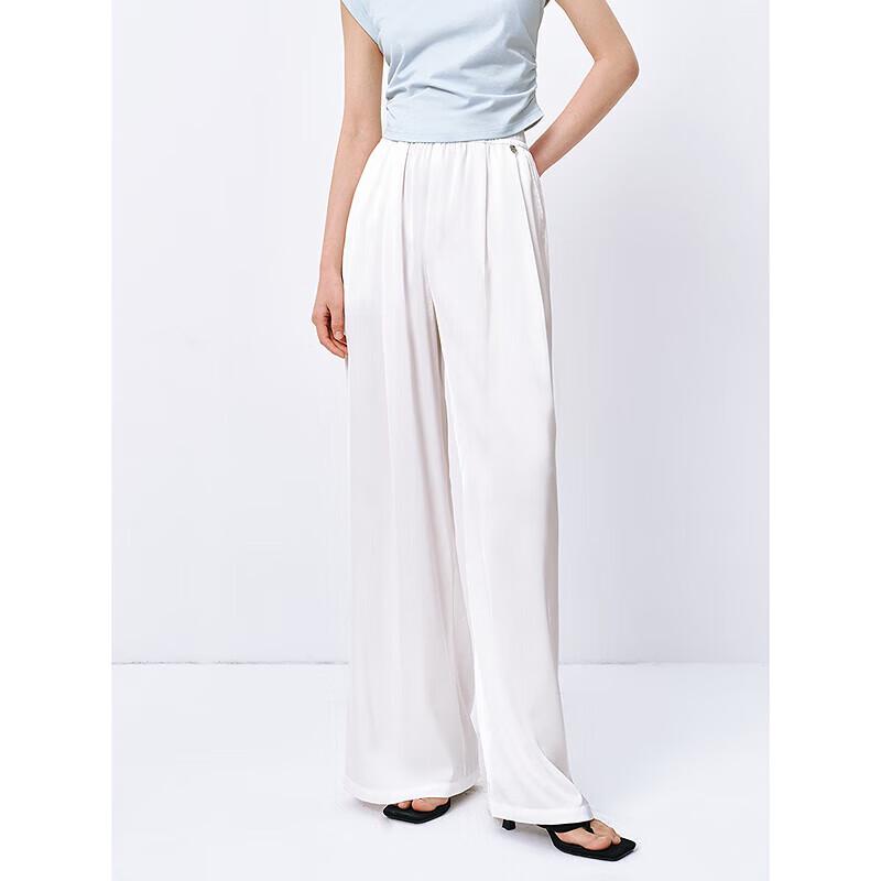PEACEBIRD Women's High-Waist Wide-Leg Loose Casual Pants