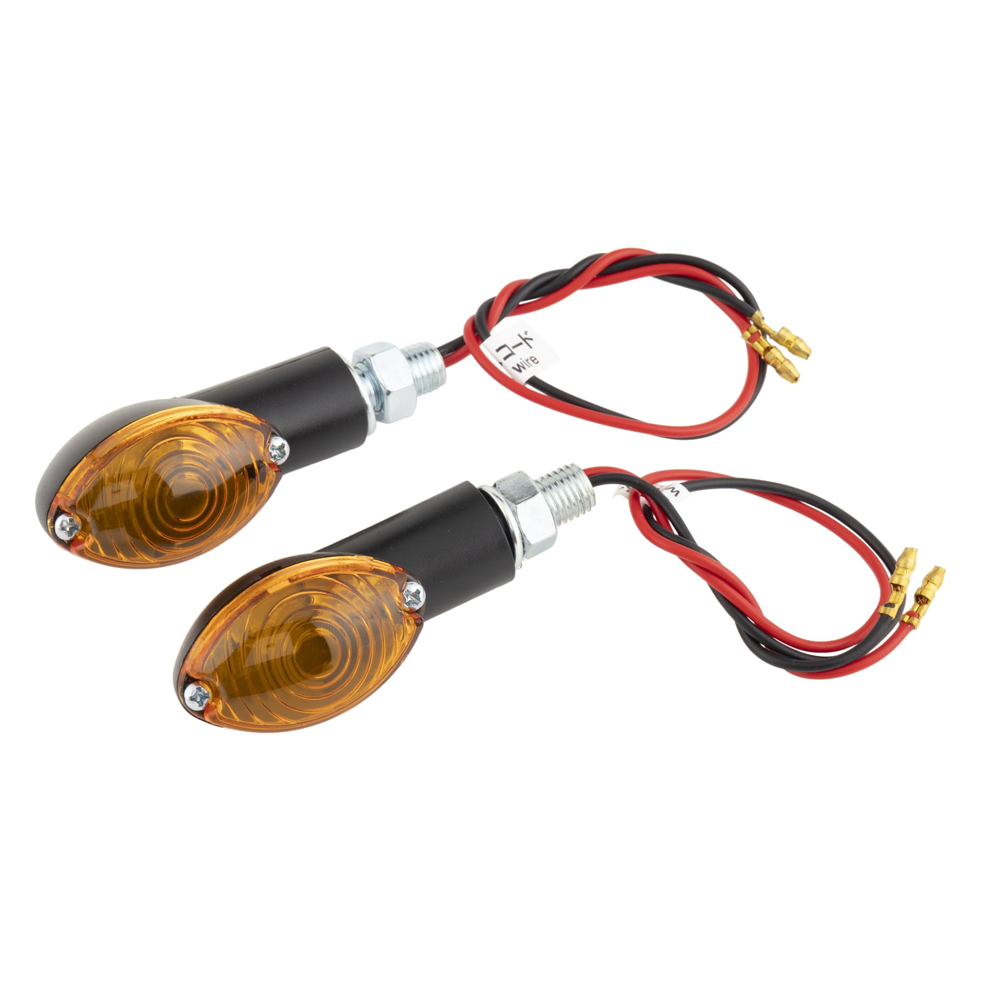 Kijima 219-5109 Мотоциклетные запчасти Поворотник Кошачий глаз SP Черный корпус/Янтарная линза Комплект из 2 шт.