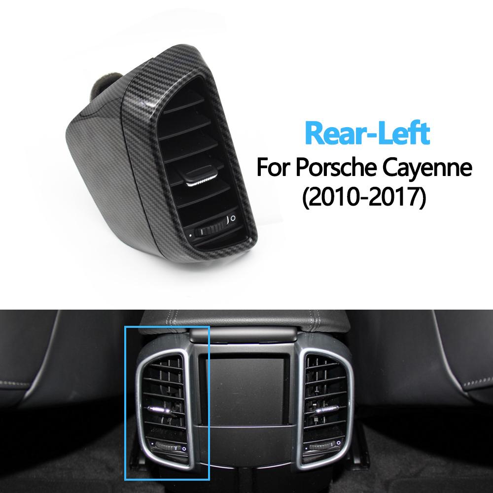 Carbon Fiber Car Predné vľavo vpravo vzadu Kompletná zostava klimatizácie AC ventilačná mriežka pre Porsche Cayenne 958