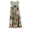 Women Plus Size Summer Dress Casual Loose Sleeveless Fashion Print Lace Dress