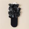 Lovely Girls Knee Length Socks for Youth, Sweet Bowknot Charm Middle Tube Socks for Stage Performances and Parties