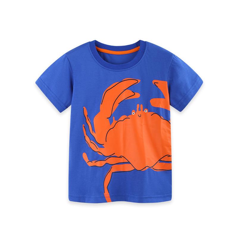 Fashion Printed Boys Short Sleeve T-Shirt New Children s Pullover T-Shirt 100