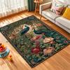 1PC Peacock Floral Pattern Art Pattern Rug Carpets for Bedroom Living Room Sofa Mat Creative Door Mat Cloakroom Home Decor