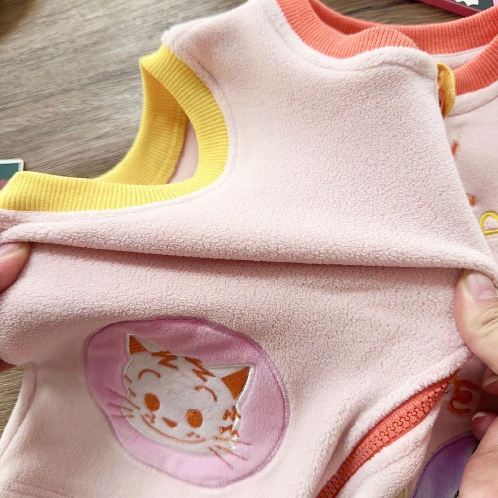 Autumn 2025 Kids' Warm Velvet Vest for Boys and Girls - Small & Medium Sizes