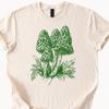 Vintage Mushroom Illustration T-Shirt, Hand-Drawn Forest Fungi Art Tee, Nature Lover Gift, Unique Botanical Print, Cottagcore Clothing