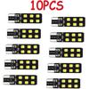 10PCS LED Lights,T10 W5W CANBUS T10 LED 12SMD 2835 Led Error Free 12V Car Light Source Wedge Led Rear Lamp Parking Light Replacement Bulbs