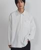 THE IDENTITY PROJECT Oversized Oxford Mini Logo Shirt [White]