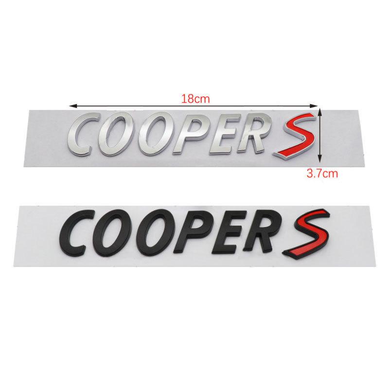Black 3D Electroplated CooperS Emblem for BMW MINI Rear