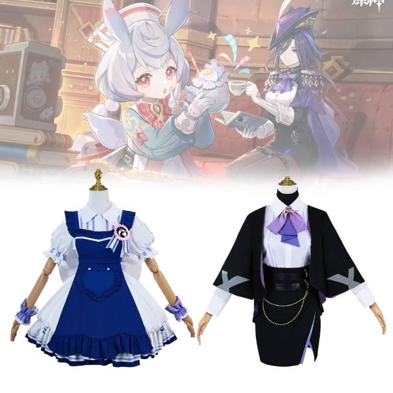 Genshin Sigewinne Impact Clorinde Cosplay Costume Set Party Fashion Accessories