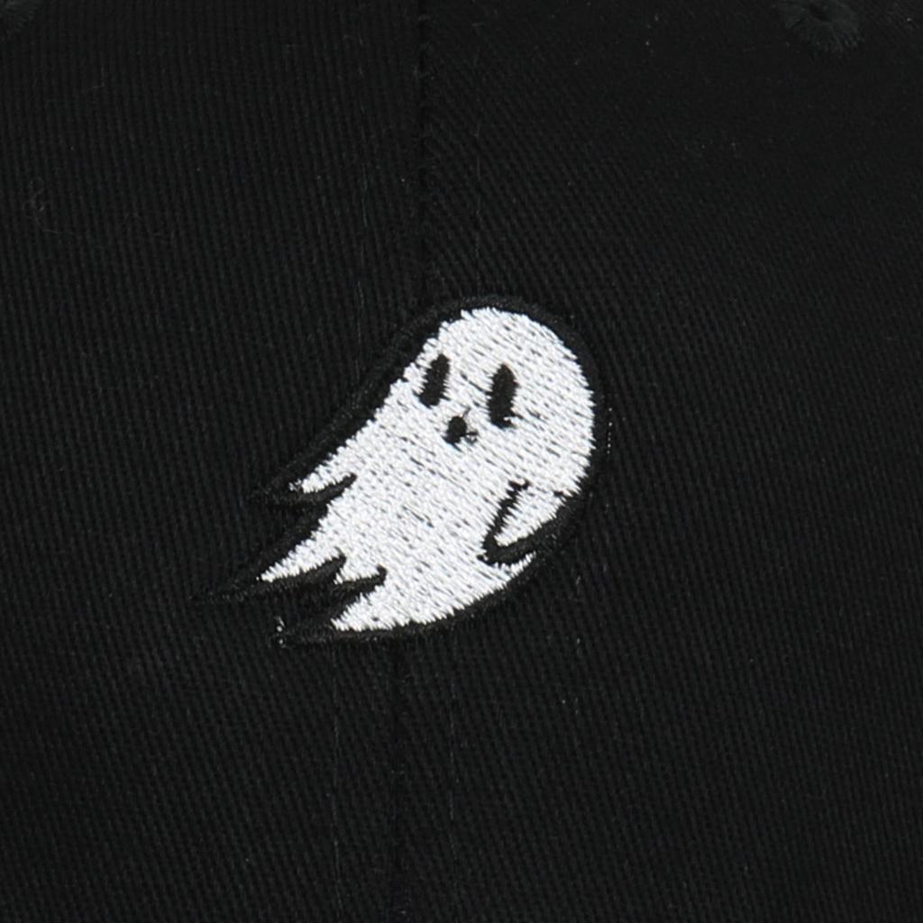 Ghost Embroidery Baseball Cap - Unisex Summer Sports Hat, Custom Logo, Various Colors
