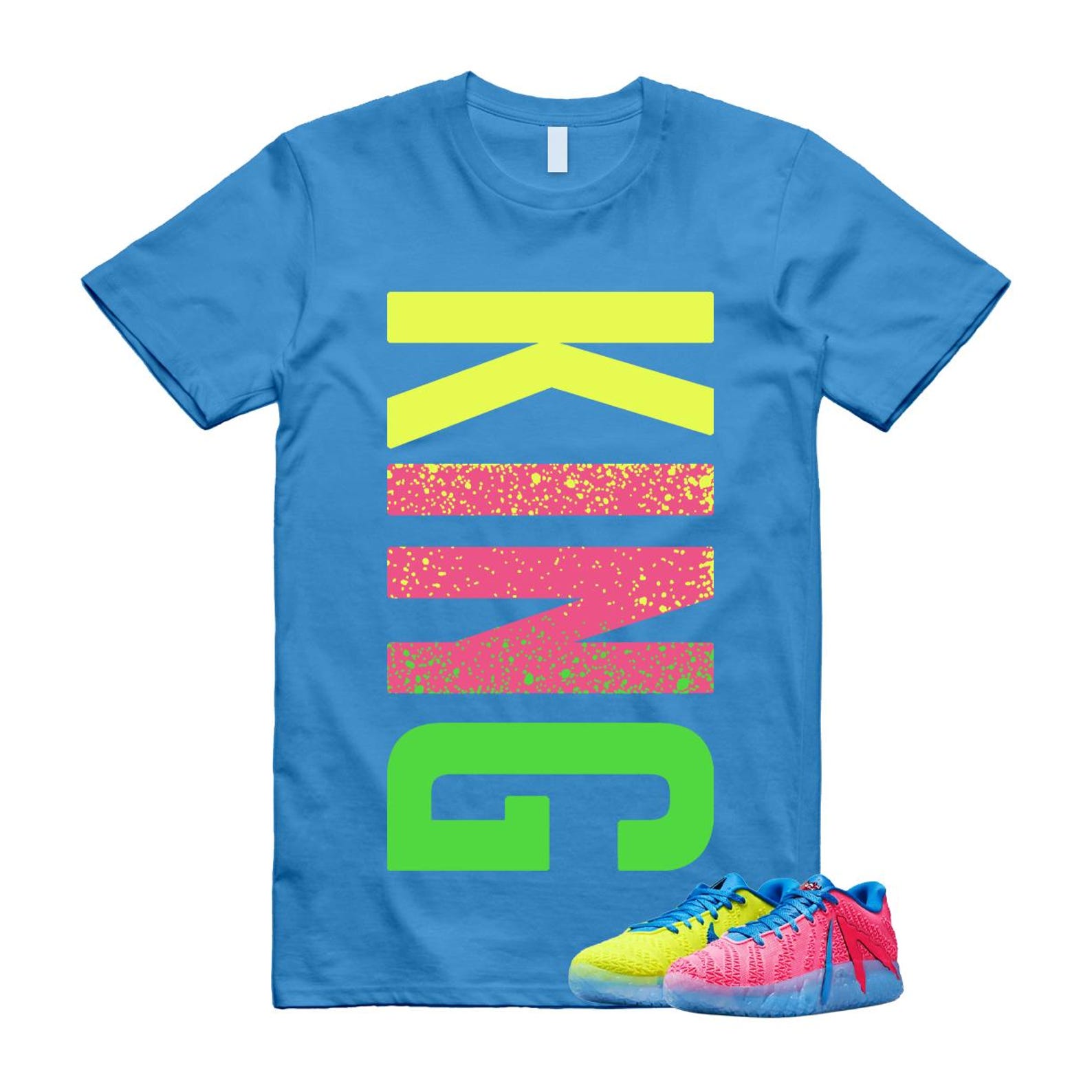 Ja 3 Kool Lemon Venom Photo Royal Blue Green Spark Hyper Pink Beam T Shirt Match KING VERT M