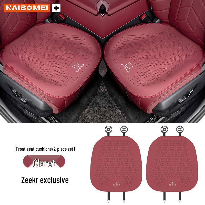 Zeekr 001/X/009 Leather Seat Cushion Set for Front and Rear - Perforated Three-Piece