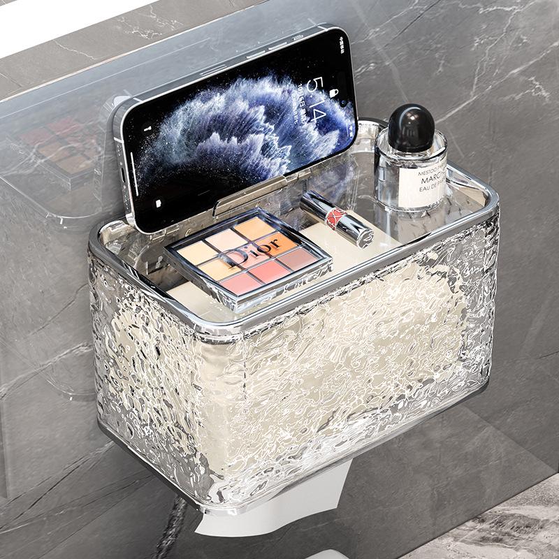Wall-Mounted No-Punch Tissue and Towel Dispenser