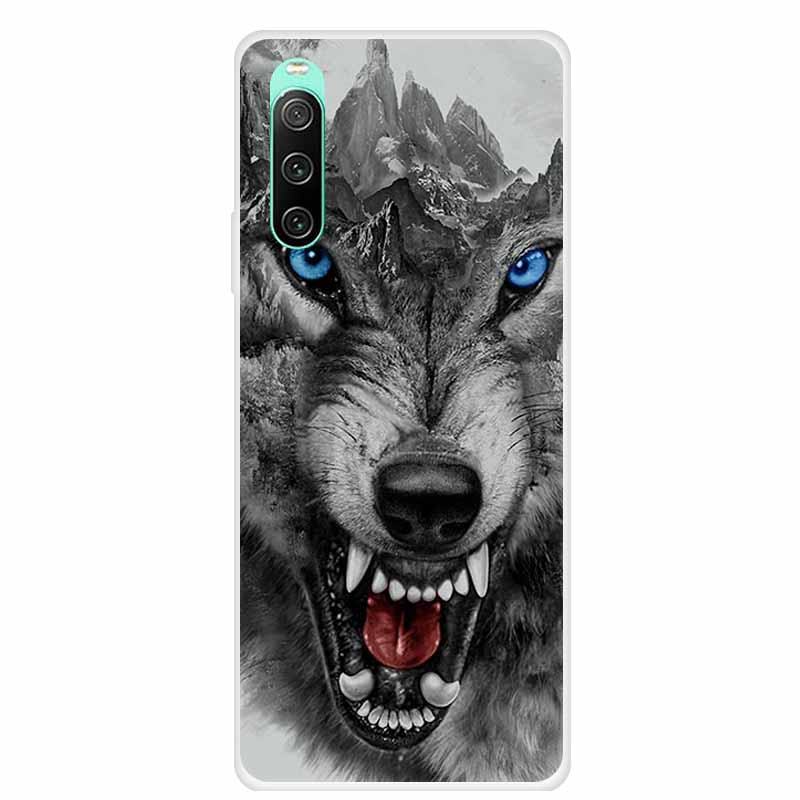 For Sony xperia 10 IV Case 1 IV 10 iV Clear Fashion Soft TPU Silicone Back Case For Sony Xperia 10 1 5 III Cover Funda Shell Cat