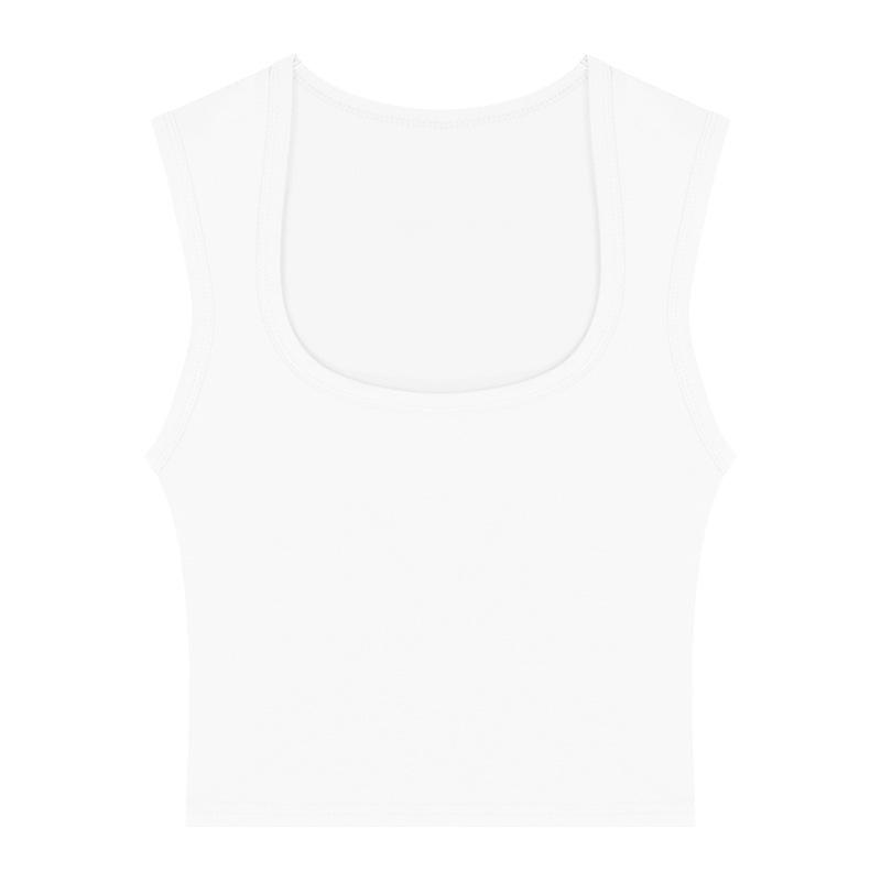 Women's Padded Sports Tube Top: Versatile Vest for Inner and Outer Wear