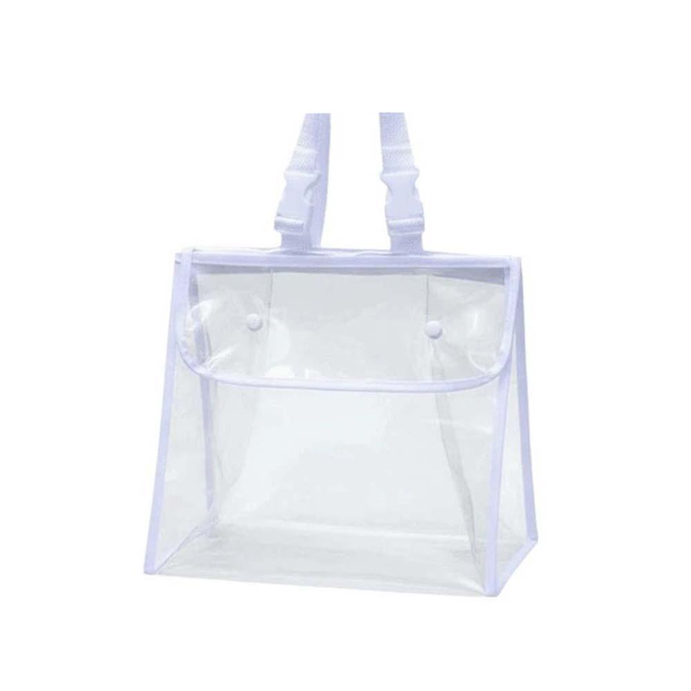 

Adjustable Strap Transparent Front Hanging Bag Lightweight PVC Square Waterproof Pouch Large Capacity Universal PVC Storage Pack